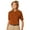 Burnt Orange, variant on BlueGeneration Ladies Short Sleeve 100% Cotton Pique Polo - Maize Large Solid