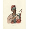 thumbnail image 2 of McKenney and Hall 26x32 White Modern Wood Framed Museum Art Print Titled - An Ioway Chief, 2 of 4