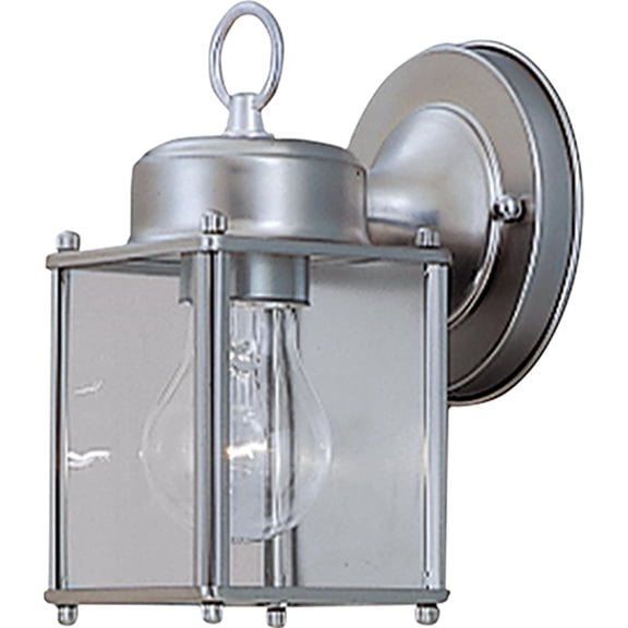 Preston Outdoor Light Fixture, 8 Inch Exterior Wall Lantern Sconce for Front Door, Patio and Porch, Pewter, 1161-PW