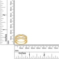 thumbnail image 5 of 3/5 ct t.w Round Cut Lab Created Moissanite Diamond Anniversary Wedding Solitaire Enhancer Guard Ring In 14K Yellow Gold Over Sterling Silver(D Color,VVS1 Clarity, 0.60 Cttw)-4.5, 5 of 6