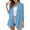 Blue, variant on Chiccall Women's Open Front Cardigans Casual 3/4 Length Sleeve Oversized Lightweight Soft Comfy Trendy Shawls Long Cardigan Sweaters