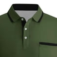 thumbnail image 6 of BVOFAR Short Sleeve Golf Shirts for Men Big and Tall Moisture Wicking Polos Shirt with Pockets Business Casual Collared T-Shirt Army Green XXXXL, 6 of 6