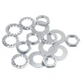 thumbnail image 1 of MECCANIXITY Écrous de Blocage Filetés pour Tube de Lampe avec Rondelles, Vis 1/8IP, Fixations Hexagonales pour Réparation de Luminaire de Lustre, Assemblage de Matériel DIY, Lot de 240, 1 of 6