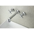 thumbnail image 2 of Kingston Brass KS4121BX Wall Mount Bathroom Faucet, Polished Chrome, 2 of 5
