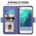 thumbnail image 2 of Mobile Phone Cover Pixel 1xl 3 Card Slots Bag Leather Protective Cover with Magnetic Closure Blue, 2 of 7