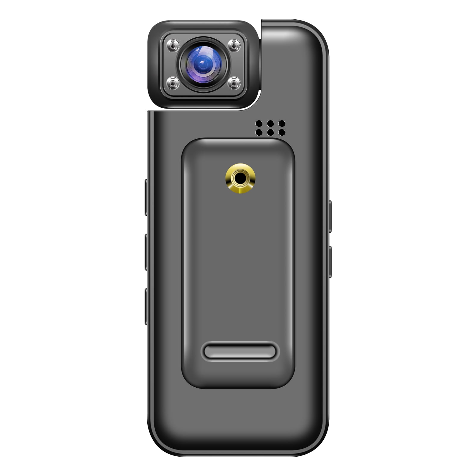 4K Body Camera Video Recorder with Rotating Lens Supports 128GB Storage for Security and Law Enforcement