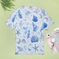 thumbnail image 4 of Beach Seashell Starfish Women's T-Shirt Short Sleeve T Shirts Tops Tee Ladies Loose T, 4 of 6