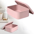 thumbnail image 2 of Leak Proof Silicone Travel Soap Box 0.08 Gallon Portable Soap Holder with Lid for Business Trip Gym Camping Bathroom Washing Easy Clean, Soap Box *1, 2 of 9