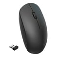 thumbnail image 2 of HAOAN2.4G Wireless Bluetooth Mouse  Silent USB Receiver Mouse for Laptop  PC  Office & Business  10M Range  3 Buttons  1000 DPI  Plug & Play Pink, 2 of 7