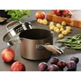 thumbnail image 2 of Anolon Advanced Hard Anodized Nonstick Sauce Pan/Saucepan with Straining and Lid, 2 Quart, Brown, 2 of 2