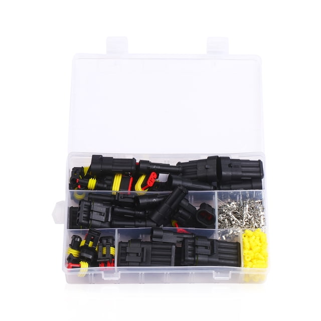 FlyFlise 306 Pcs/boîte Connecteurs Électriques Étanches 1/2/3/4 Broches Bornes Électriques Connecteur de Fil