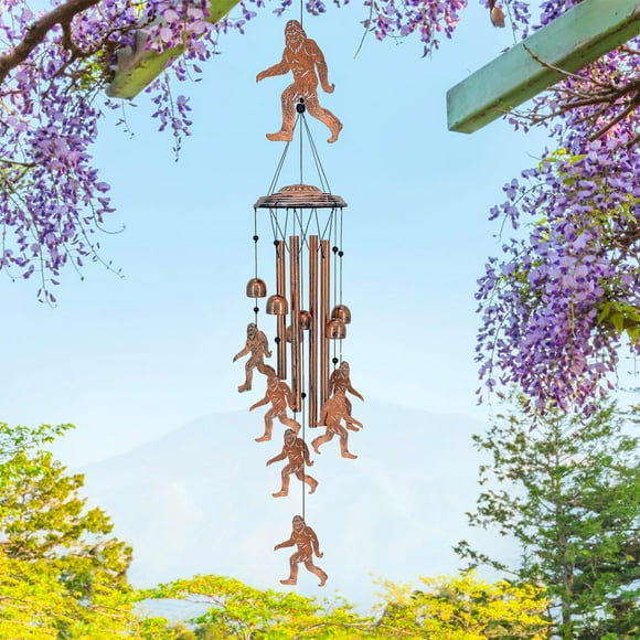 CaiYueKe Savage Figurine Wind Chime - Handmade Metal Outdoor Garden Decor Creative Hanging Bells with Soothing Sound, Patio Balcony Ornament for Home Yard Decoration Relaxing Wind Chimes Gift