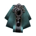 thumbnail image 2 of Pon broche de corbata para el cuello de la cinta para el traje de fiesta de bola de bricolaje Accesorios de disfraces verde, 2 of 10