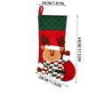 thumbnail image 3 of Christmas Stocking Santa Snowman Reindeer Xmas Character Knitted Applique for Family Holiday Fireplace Mantel Tree Stair Wall Door Christmas Party Decorations by MPOISVA, 3 of 7