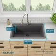 thumbnail image 5 of Elkay ELGR13322GY0 Elkay Quartz Classic 33" x 20-7/8" x 9-7/16", Single Bowl Top Mount Sink, Dusk Gray, 5 of 7