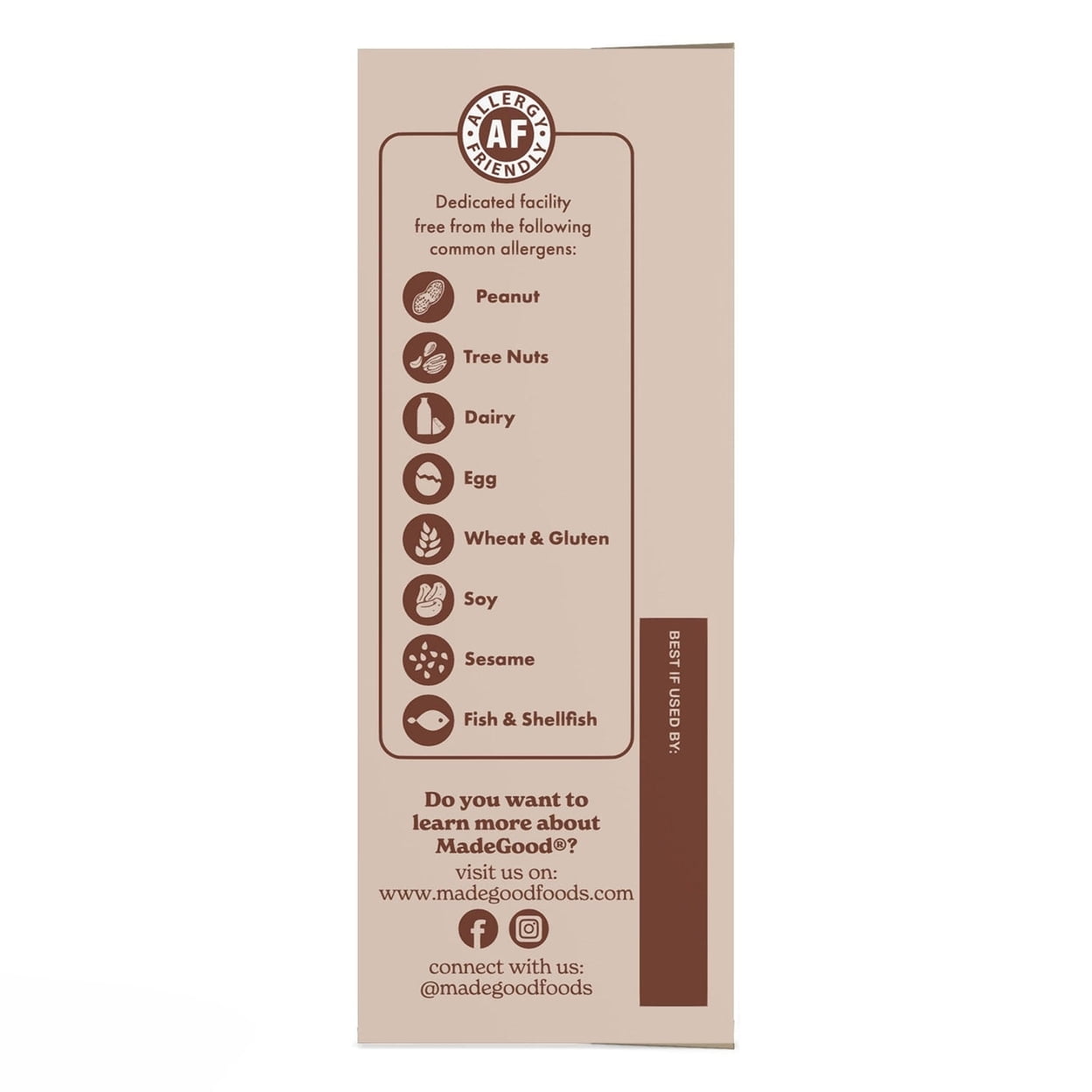 MadeGood Nut-Free Chocolate Chip Granola Bars, School Safe, 24 Ct