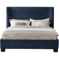 thumbnail image 3 of Meridian Furniture Penny Navy Chenille Fabric King Bed, 3 of 9