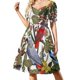 thumbnail image 1 of Vestido de manga corta Wildlife Days, ropa de mujer coreana, elegante y bonito, vestido de verano., 1 of 7