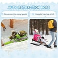 thumbnail image 4 of Soozier Snow Racer Sleds for Kids with Padded Rubber Seat, Green, 4 of 10