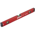 thumbnail image 1 of SOLA LSB24M Big Red Aluminum Magnetic Box Beam Level with 3 60% Magnified Vials, 24-Inch, 1 of 5