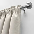 thumbnail image 3 of 3/4" Drapery Single Curtain Rod Set with Classic Sphere Finials_Brushed Nickel Silver - 66"-120", 3 of 5
