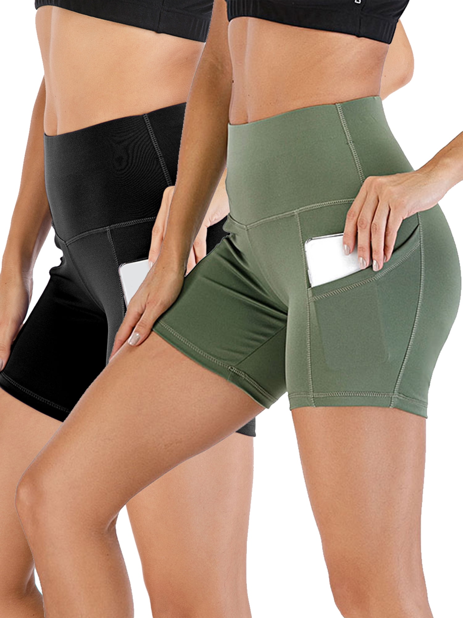 tummy control yoga shorts