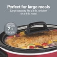 thumbnail image 4 of Hamilton Beach 6 Qt Slow Cooker, Stoneware Crock with Removable Pot, Red, 4 of 9