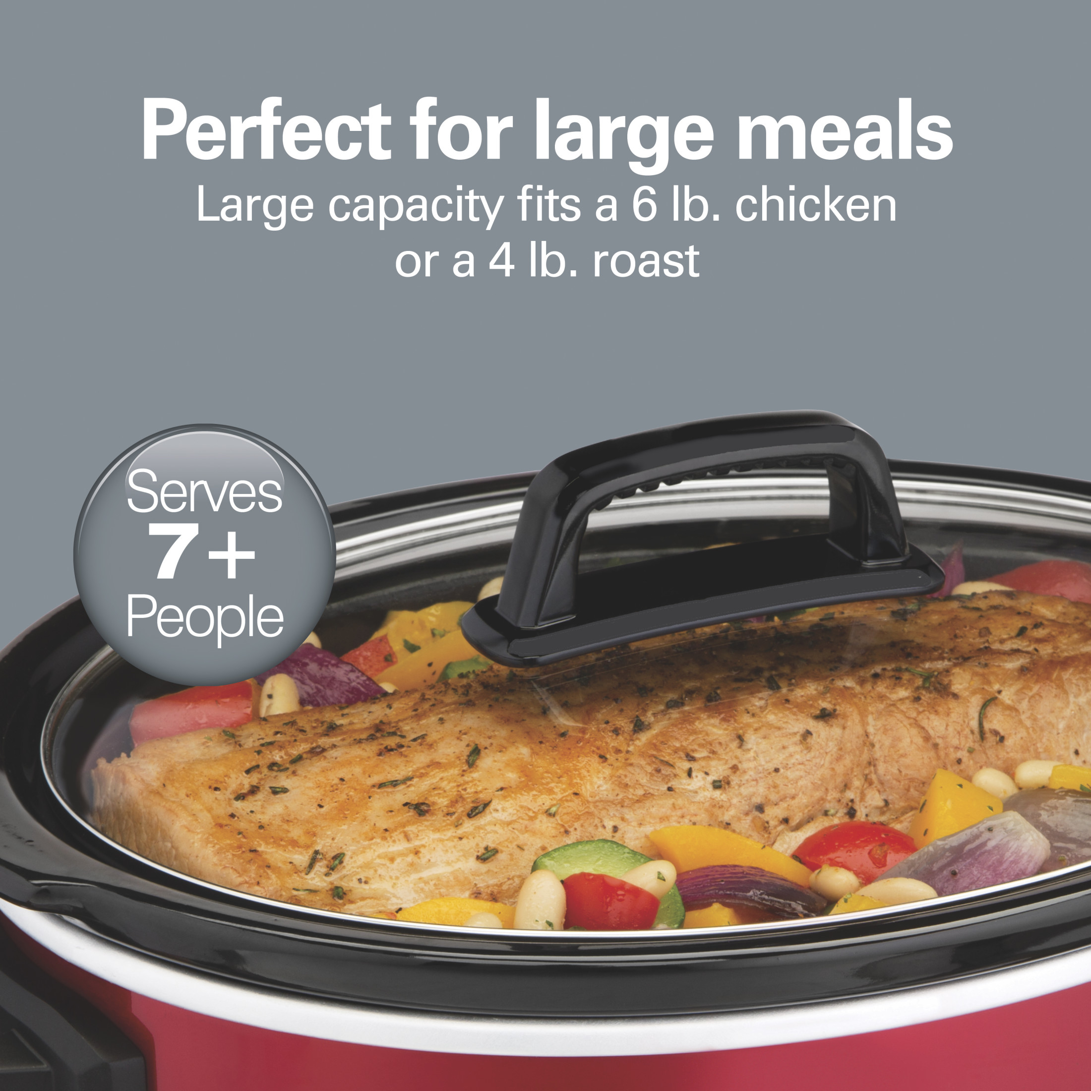 Hamilton Beach 6-Quart Slow Cooker with Stoneware Crock photo 3