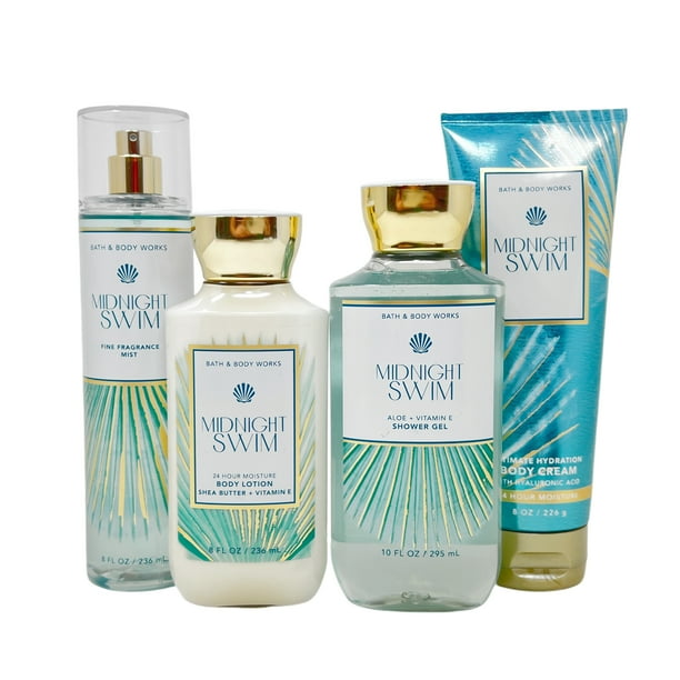 Bath and Body Works MIDNIGHT SWIM Gift Set Fine Fragrance Mist, Body