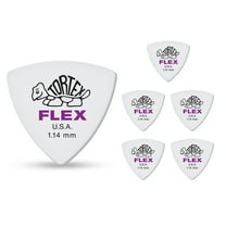 Dunlop 456 Tortex Flex Triangle Guitar Picks - 12 Pack - 1.14mm