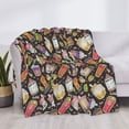 thumbnail image 3 of Naloa Milk Tea6 Flannel Blankets - Thick and Warm Blanket for Winter, Soft Fuzzy Plush King Blanket for All Seasons80"x60", 3 of 6