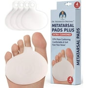 Dr. Frederick's Original Metatarsal Pads Plus - 4pcs - Forefoot Pain Relief - Ball of Foot Pads - Foot Pain Relief Cushion - for Women & Men