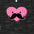 thumbnail image 4 of Inktastic Kawaii Mustache Heart Women's T-Shirt, 4 of 5