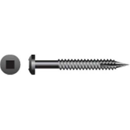 

6-9 x 1.25 in. Face Framing No.7 Square Drive Pan Head Screws Coarse Thread Black Oxide Coated Box of 8 000