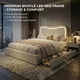 thumbnail image 4 of Yeshouse Estructura de cama Boucle con 2 cajones, plataforma tapizada con cabecero LED y listones de madera maciza. No necesita somier. Ideal para niños y adolescentes, 4 of 6