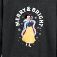 thumbnail image 3 of Disney - Merry And Bright Snow White - Women's Lightweight French Terry Long Sleeve Shirt, 3 of 5