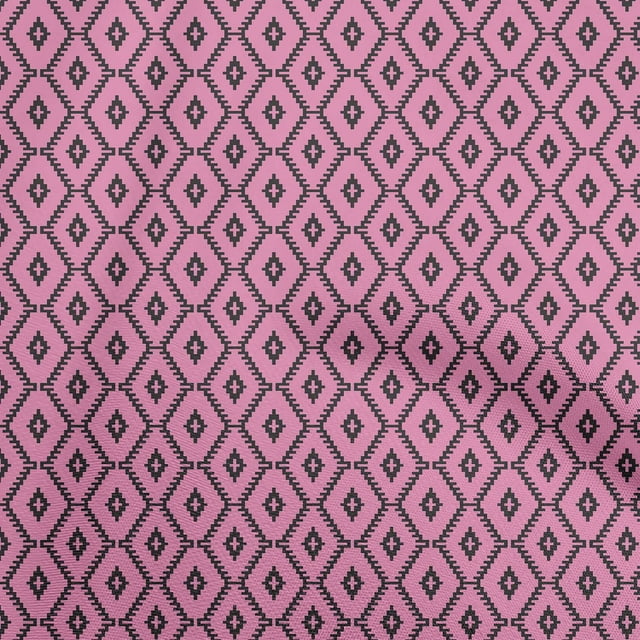 oneOone Cotton Jersey Pink Fabric Block Sewing Craft Projects Fabric Prints By Yard 58 Inch Wide-M4