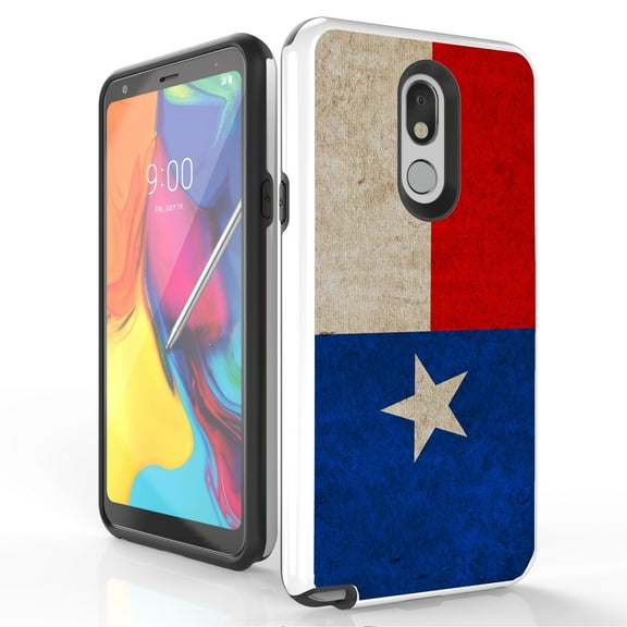 Duo Shield Slim Phone Case Suitable for LG Stylo 5/LG Stylo 5 /Q720 6.2" - Texan (Texas) Flag