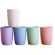 thumbnail image 1 of Eco-friendly Unbreakable Reusable Drinking Cup for Adult(12 OZ), Wheat Straw Glasses Healthy Tumbler Set 5-Multicolor, Dishwasher Safe, 1 of 5