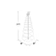 thumbnail image 2 of Árbol de Navidad LED con panel solar, decoración luminosa para exteriores, fácil instalación sin cables ni baterías, ideal para jardines y terrazas, disponible en blanco cálido o multicolor., 2 of 6
