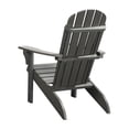 thumbnail image 3 of PolyTEAK Adirondack Chair, Premium Weather Resistant Poly Lumber, Outdoor Patio Furniture, Up to 300 lbs, Plastic Adirondack Chairs for Porch, Deck, & Pool Side, Traditional Element Collection, Black, 3 of 9