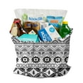 thumbnail image 3 of Tribal Style Striped Canvas Tote – Artistic Natural Reusable Shopping Bag, 3 of 4
