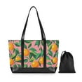 thumbnail image 7 of FORMRS Canvas Laptop Tote Bag for Women with 15.6" Computer Compartments Shoulder Handbag, Pink Oranges, 7 of 7