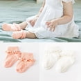 thumbnail image 5 of Eleanos Toddler Ruffle Socks Baby Girl Socks White/pink Toddler Girl Dress Socks Baby Girl Socks Lace Ruffle Trim Antiskid Baby Socks Gifts for 0-2 Years, 5 of 5