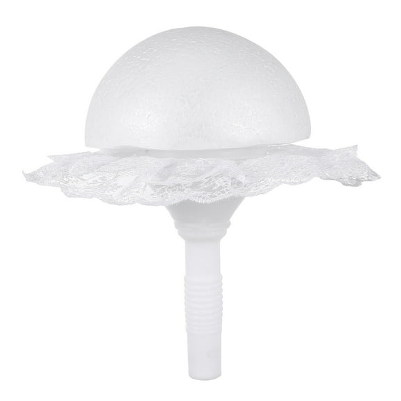 GAXIRE 1 Set Teardrop Bouquet Holder for Wedding DIY Bridal Bouquet White Plastic Wedding Decorations