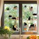 thumbnail image 4 of Adhesivos estáticos para ventanas de gato negro, 1 hoja reutilizable, 120 x 30 cm, extraíbles, de doble cara., 4 of 9