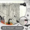 thumbnail image 6 of Happy Halloween Pumpkin Kitchen Curtains Spider Window Curtains Valance and Tier Set 36 Inch, Gold Abstract Rod Pocket Short Tier Curtain for Room, Gothic Spooky Small Cafe Kitchen Decor, 6 of 6