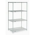 thumbnail image 2 of Nexel 5 Tier Silver Epoxy Wire Shelving Starter Unit, 48"W x 24"D x 63"H, 2 of 5
