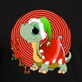 thumbnail image 3 of CafePress - Noel Turtle T Shirt - Men's Fitted T-Shirt, 3 of 4