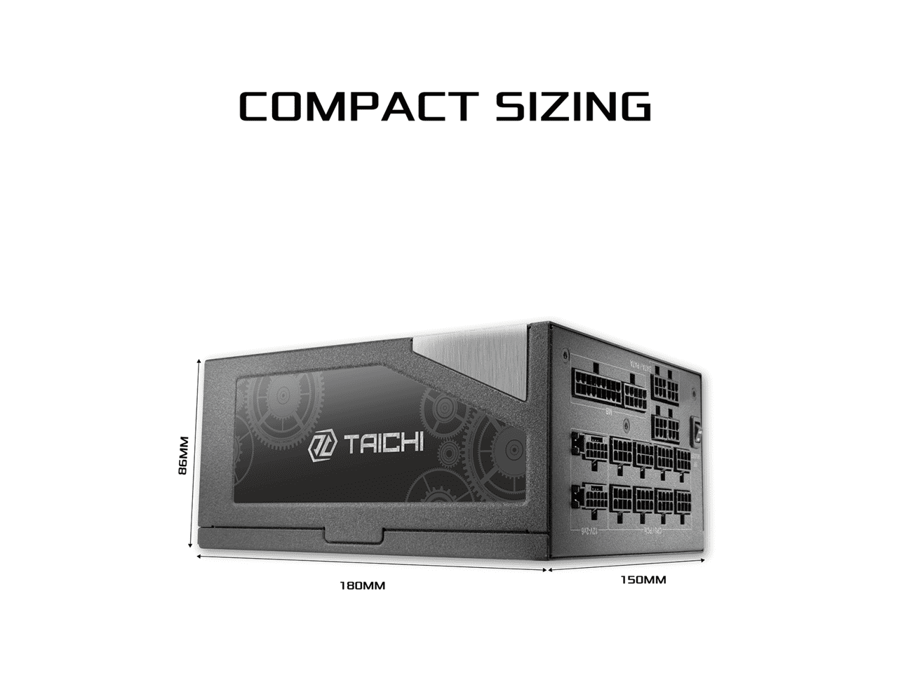 ASRock TC-1300T 1300 W ATX3.1 & PCIe5.1 80 PLUS TITANIUM Certified Full Modular Power Supply